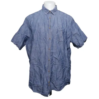 Chemise à manches courtes (Bleu) de Bexleys Coton, Lin