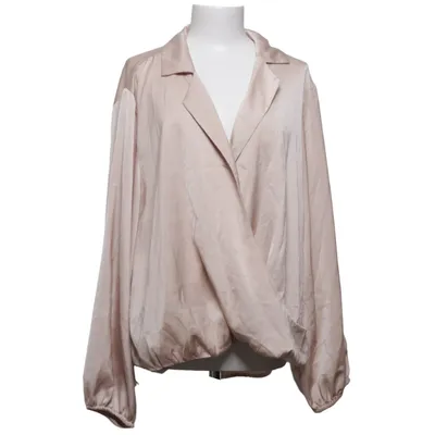 Blouse portefeuille (Beige) de Shein Curve Élasthane, Polyester