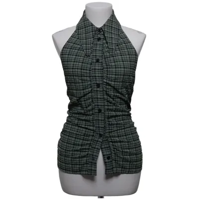 Top (Groen, Zwart) van Ganni Polyamide, Gerecycled polyester