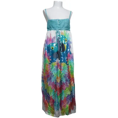 Maxikjole (Flerfarvet) fra Manoush Bomuld, Metallfiber, Polyester, Silke
