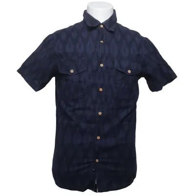 Short sleeve shirt (Blue, Black) from Earthbound Cotton