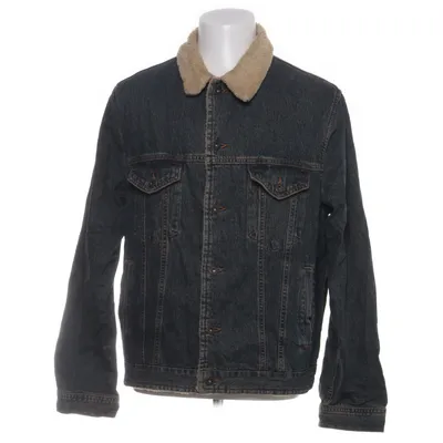 Fodrad jeansjacka (Blå, Beige) från LCW Bomull, Polyester