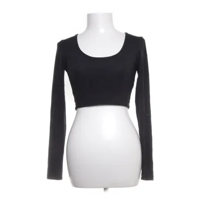 Crop top (Zwart) van Chiquelle Elastaan, Polyester, Viscose