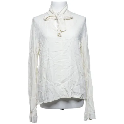 Pussy bow blouse (Beige) from Femkit Viscose