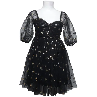 Dress (Black, Multicolored) from Lace & Beads Polyester