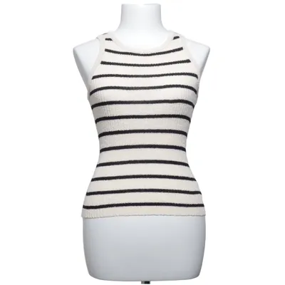 Tank Top (White, Black) from Drôle de Copine Polyamide, Viscose