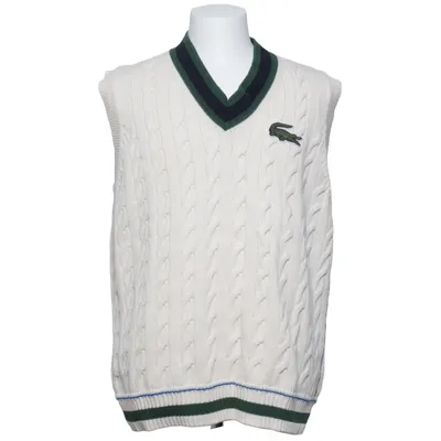 Pull sans manches (Blanc) de Lacoste Coton, Polyamide
