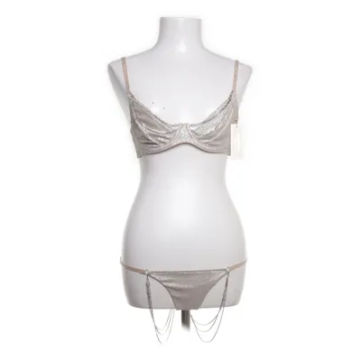Underwear set (Beige, Silver) from Meshki Elastane, Nylon, Polyester