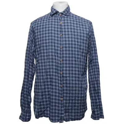 Shirt (Blauw, Grijs, Wit) van Hansen & Jacob Katoen