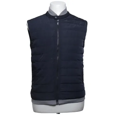 Outer vest (Blue, Gray) from Zara Man Cotton, Polyester