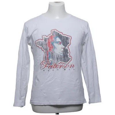 Langærmet t-shirt (Hvid) fra Paterson Bomuld, Elastan