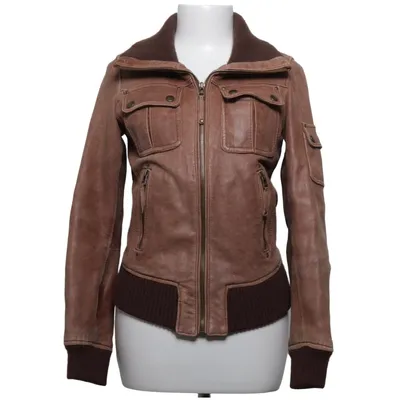 Veste en cuir (Marron) de Rock'n Blue Cuir, Polyester
