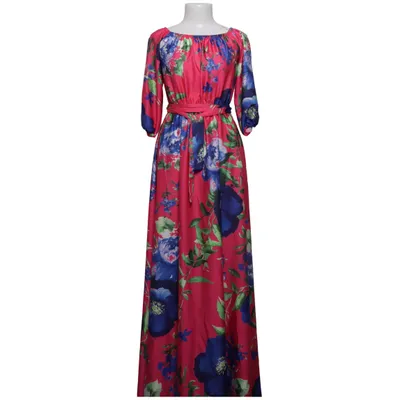 Robe longue (Rouge, Bleu, Vert) de Emo Coton, Polyester, Viscose
