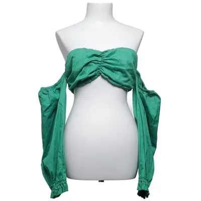 Crop top (Grön) från Stefania Vaidani Bomull, Elastan
