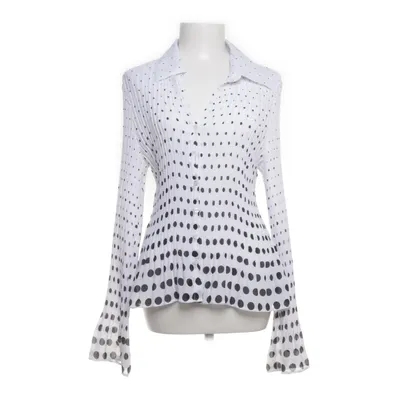 Bluse (Hvid, Sort) fra Kriss Polyester