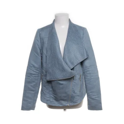 Biker jacket (Blue) from Laura Torelli Collection Polyester, Cotton