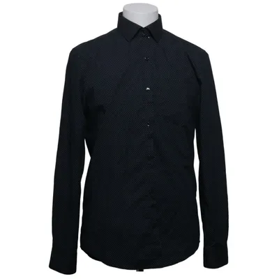 Shirt (Zwart, Wit) van Dressmann Katoen, Polyester