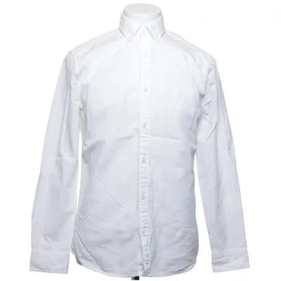 Overhemd (Wit) van Jack & Jones Katoen, Linnen