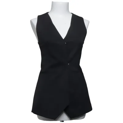 Suit vest (Black) from Massimo Dutti Acetate, Elastane, Modal, Wool