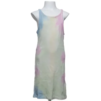 Jurk (Blauw, Roze, Meerkleurig) van Zara Katoen, Elastaan