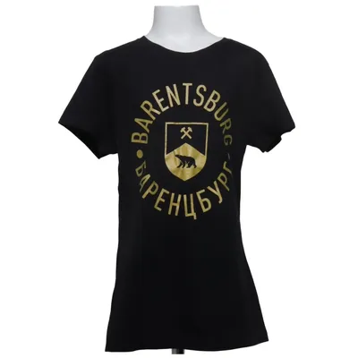 T-shirt (Svart, Guldfärgad) från Modern Bomull