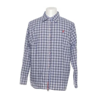 Flannel shirt (Blue, White, Red) from Os Trachten Cotton