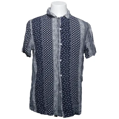 Korte mouwen shirt (Blauw, Wit) van Topman Viscose