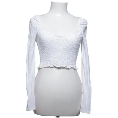 Crop top (Vit) från Miss Selfridge Bomull