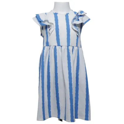 Jurk (Blauw, Wit) van Primark Cares Elastaan, Polyester