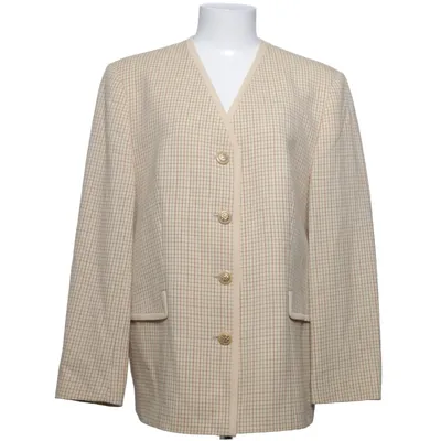 Blazer (Beige) van Delmod Zijde, Viscose, Wol
