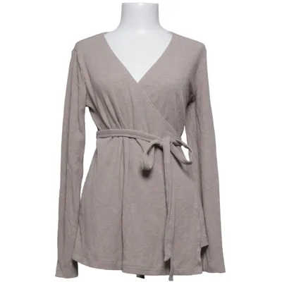 Umstandsstrickjacke (Beige) von H&M Mama Baumwolle, Polyester, Elasthan