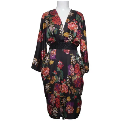 Jurk (Zwart, Meerkleurig) van H&M Conscious Collection Gerecycled polyester