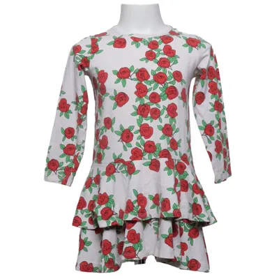 Robe (Blanc, Rouge, Vert) de Mini Rodini Élasthane, Coton biologique