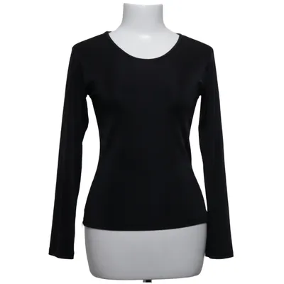 Lange mouwen shirt (Zwart) van Savann Acetaat, Elastaan