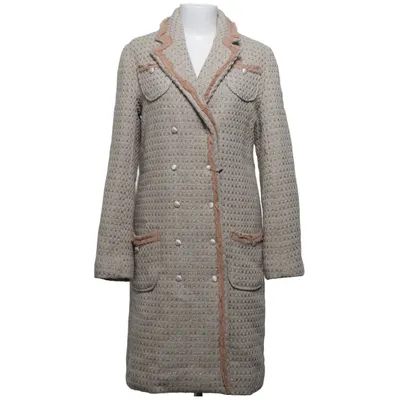 Coat (Beige) from SNOB Polyamide, Polyester, Wool