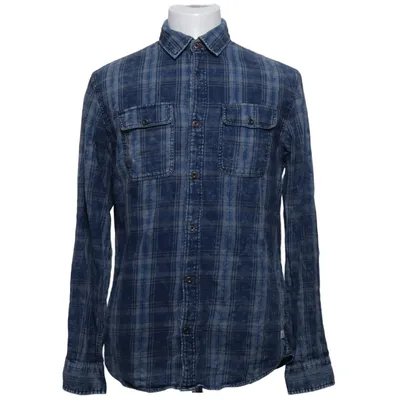 Flannel skjorte (Blå) fra Jack & Jones Vintage Bomuld