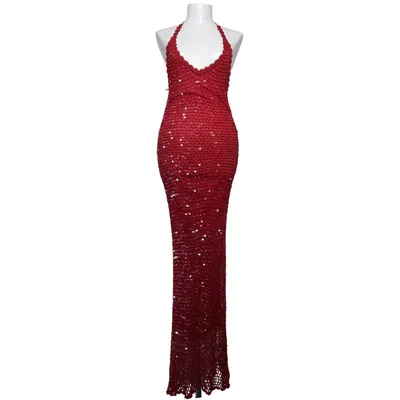Evening gown (Red) from Icona Polyester, Viscose