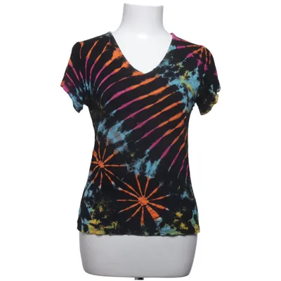 T-shirt (Black, Multicolored) from Guru Shop Elastane, Viscose