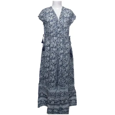 Maxi dress (Blue, White) from Indiska Cotton