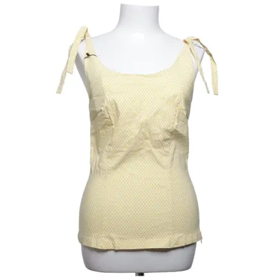 Débardeur (Jaune, Blanc) de Emmy Élasthane, Polyamide, Viscose