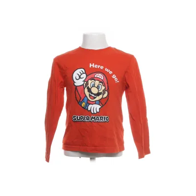 Långärmad t-shirt (Röd, Flerfärgad) från Super Mario Bomull