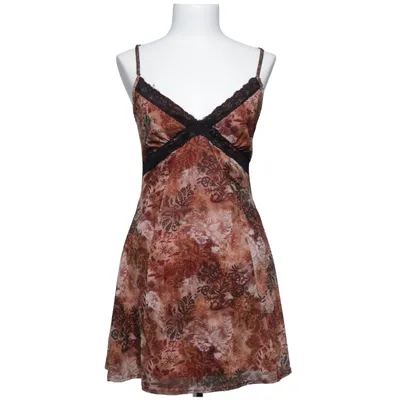 Dress (Brown, Multicolored) from Urban Outfitters Elastane, Polyester