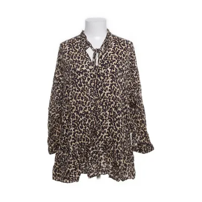 Pussy bow blouse (Beige, Multicolored) from Zara Woman Premium Collection Viscose