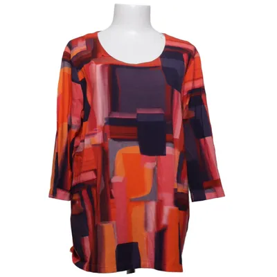 Top (Oranje, Lila, Meerkleurig) van Klaus Modelle Elastaan, Viscose