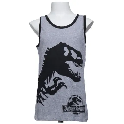 Débardeur (Gris, Noir) de Jurassic Park Coton