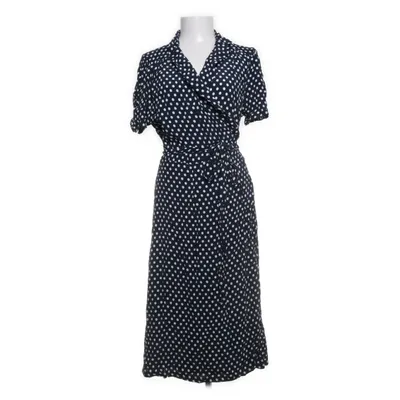 Wrap dress (Blue, White) from The Seamstress Viscose