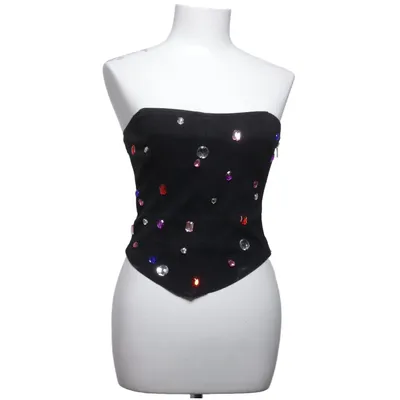 Tube top (Zwart, Meerkleurig) van Loavies Katoen, Polyester