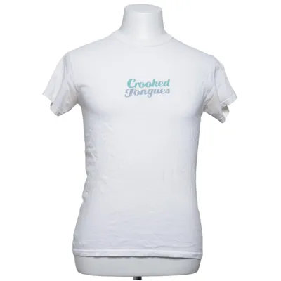 T-shirt (Blanc) de Crooked Tongues Coton