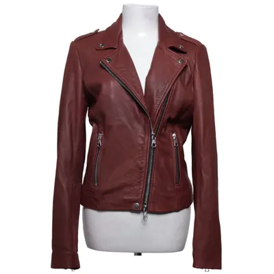 Biker jacket (Brown) from SET Urban Deluxe Cotton, Leather, Polyester