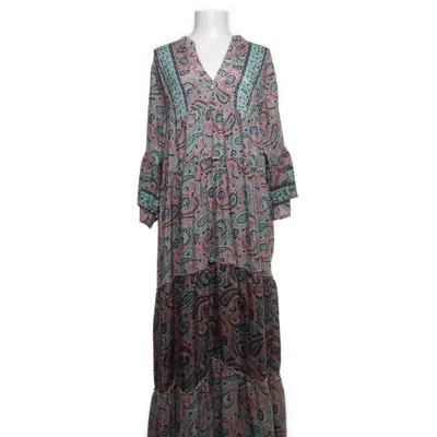 Maxi dress (Pink, Multicolored) from Swarna Silk, Viscose
